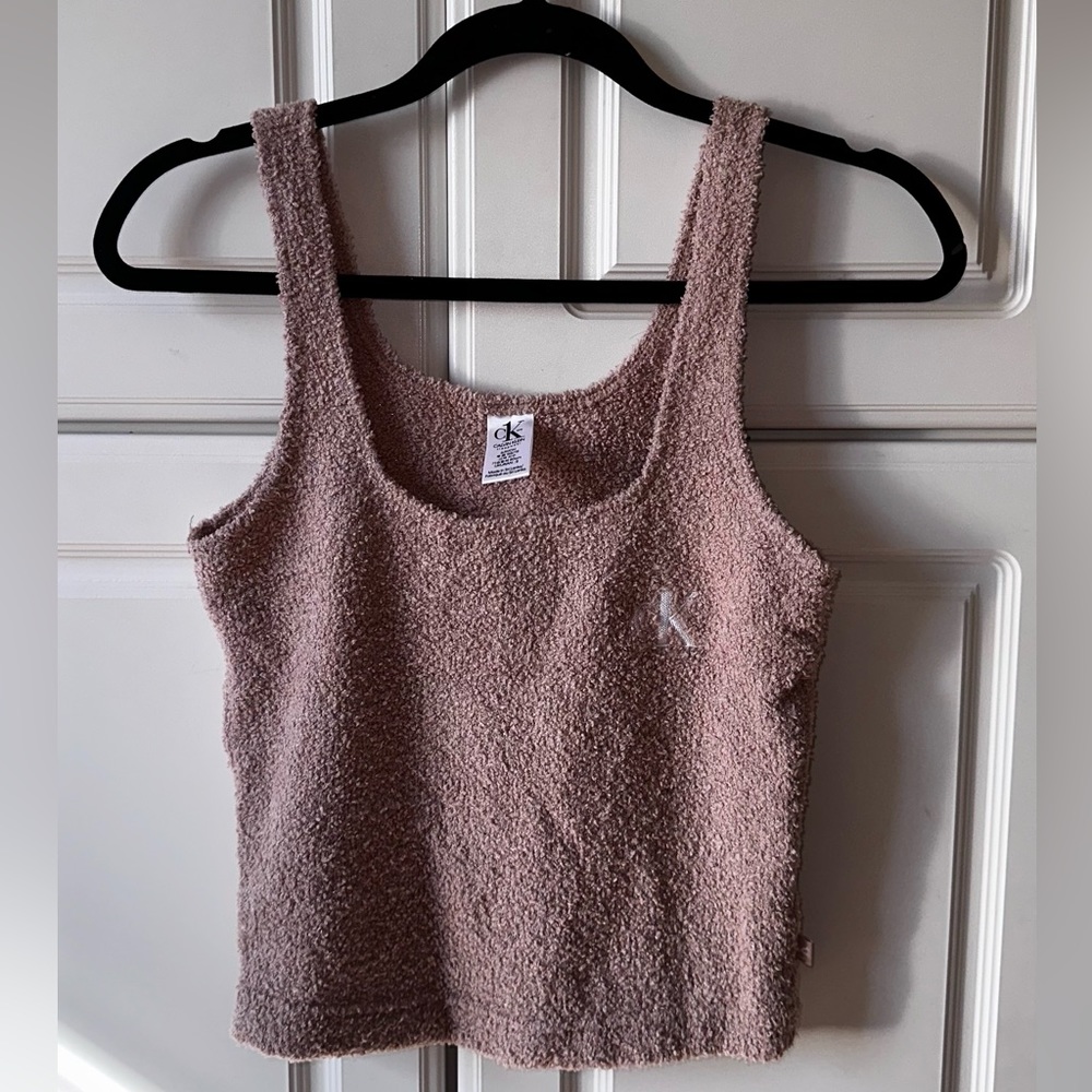 Calvin Klein Womens CK One plush Lounge tank top